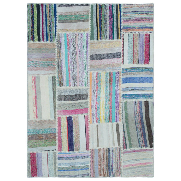 Bungalow Rose Machine Woven Wool Beige/Blue/Green Rug Wayfair